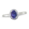 Thumbnail Image 1 of Tanzanite & 1/10 ct tw Diamond Ring 10K White Gold