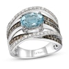 Thumbnail Image 0 of Le Vian Aquamarine Ring 3/4 ct tw Diamonds 14K Vanilla Gold