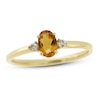 Thumbnail Image 1 of Citrine & Diamond Ring 1/20 ct tw 10K Yellow Gold