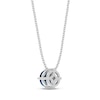 Thumbnail Image 3 of London Blue Topaz Solitaire Necklace Round-cut Sterling Silver 18&quot;