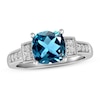 Thumbnail Image 0 of Blue & White Topaz Ring Sterling Silver