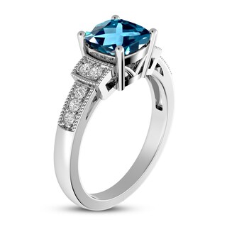 Blue & White Topaz Ring Sterling Silver | Kay