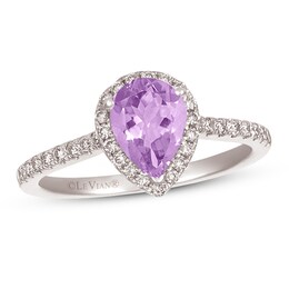 Le Vian Light Amethyst & Diamond Ring 1/3 ct tw 14K Vanilla Gold