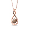 Thumbnail Image 0 of Le Vian Diamond & Quartz Necklace 1/6 ct tw 14K Strawberry Gold 18"