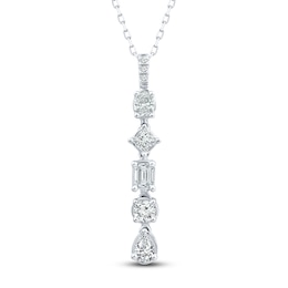 Diamond Necklace 3/4 ct tw 10K White Gold 18&quot;