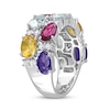 Thumbnail Image 3 of Multi-Gemstone Ring Sterling Silver