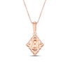 Thumbnail Image 2 of Le Vian Diamond & Opal Necklace 1/6 ct tw Diamonds 14K Strawberry Gold 18"
