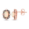 Thumbnail Image 2 of Le Vian Diamond & Opal Earrings 1/10 ct tw Diamonds 14K Strawberry Gold