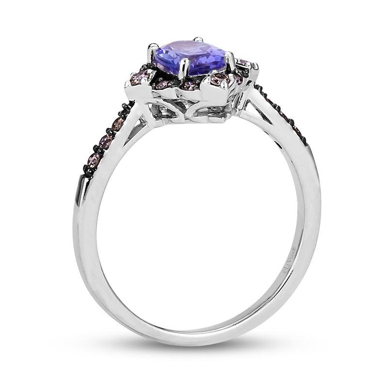 Main Image 3 of Le Vian Tanzanite Ring 1/5 ct tw Diamonds 14K Vanilla Gold