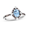 Thumbnail Image 1 of Le Vian Aquamarine Ring 1/5 ct tw Diamonds 14K Vanilla Gold