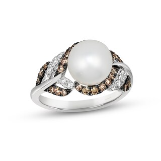 R) 14K .10TDW 8MM CUL PEARL RING - Royale Jewelers