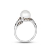 Thumbnail Image 2 of Le Vian Cultured Pearl Ring 1/2 ct tw Diamonds 14K Vanilla Gold