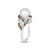 Thumbnail Image 3 of Le Vian Cultured Pearl Ring 1/2 ct tw Diamonds 14K Vanilla Gold