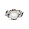 Thumbnail Image 4 of Le Vian Cultured Pearl Ring 1/2 ct tw Diamonds 14K Vanilla Gold