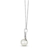 Thumbnail Image 2 of Le Vian Cultured Pearl Necklace 1/8 ct tw Diamonds 14K Vanilla Gold 18&quot;