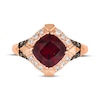 Thumbnail Image 4 of Le Vian Creme Brulee Garnet Ring 1/4 ct tw Diamonds 14K Strawberry Gold