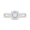 Thumbnail Image 3 of Round-Cut Diamond Halo Engagement Ring 1/3 ct tw 10K Two-Tone Gold