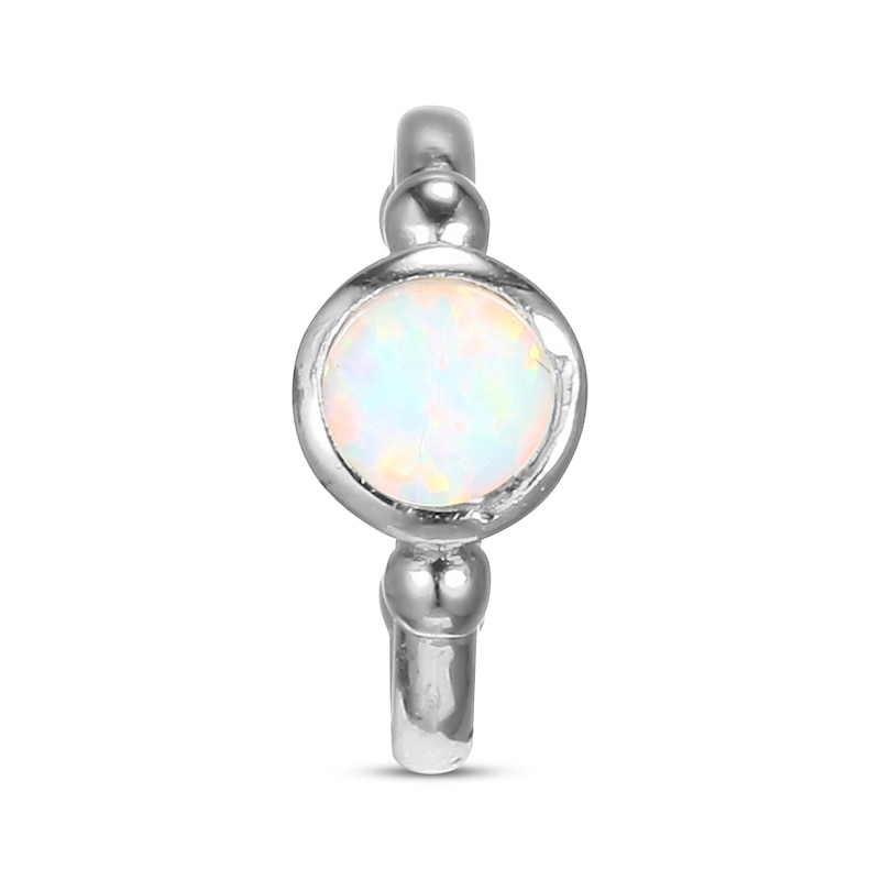 Main Image 2 of Lab-Created Opal Ear Cuff Sterling Silver