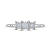 Thumbnail Image 3 of Memories Moments Magic Princess-Cut Diamond Three-Stone Engagement Ring 1/4 ct tw 14K White Gold