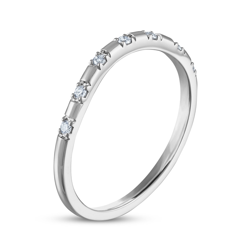 Main Image 2 of Diamond Wedding Band 1/15 ct tw 14K White Gold