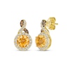 Thumbnail Image 0 of Le Vian Chocolate Twist Citrine Earrings 3/8 ct tw Diamonds 14K Honey Gold