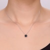 Thumbnail Image 4 of Hexagon-Cut Black Onyx Necklace Sterling Silver 18”