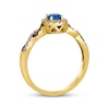 Thumbnail Image 3 of Le Vian Chocolate Twist  Sapphire Ring 1/4 ct tw Diamonds 14K Honey Gold