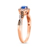 Thumbnail Image 2 of Le Vian Chocolate Twist Sapphire Ring 1/4 ct tw Diamonds 14K Strawberry Gold