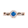 Thumbnail Image 4 of Le Vian Chocolate Twist Sapphire Ring 1/4 ct tw Diamonds 14K Strawberry Gold