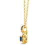 Thumbnail Image 2 of Le Vian Chocolate Twist Sapphire Necklace 1/6 ct tw Diamonds 14K Honey Gold 19”