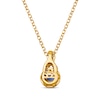 Thumbnail Image 3 of Le Vian Chocolate Twist Sapphire Necklace 1/6 ct tw Diamonds 14K Honey Gold 19”