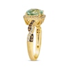 Thumbnail Image 2 of Le Vian Chocolate Twist Green Quartz Ring 1/3 ct tw Diamonds 14K Honey Gold