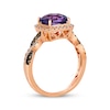 Thumbnail Image 2 of Le Vian Chocolate Twist Amethyst Ring 1/3 ct tw Diamonds 14K Strawberry Gold