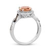 Thumbnail Image 3 of Le Vian Chocolate Twist Morganite Ring 3/8 ct tw Diamonds 14K Vanilla Gold