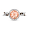 Thumbnail Image 4 of Le Vian Chocolate Twist Morganite Ring 3/8 ct tw Diamonds 14K Vanilla Gold