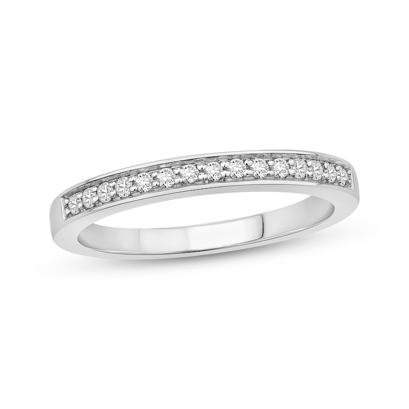 Main Image 1 of Diamond Wedding Band 1/6 ct tw 10K White Gold