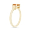 Thumbnail Image 1 of Baguette-Cut Citrine & Diamond Accent Ring 10K Yellow Gold