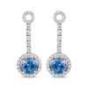 Thumbnail Image 2 of Le Vian Round-Cut Tanzanite Drop Earrings 1-1/4 ct tw Diamonds 14K Vanilla Gold