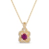 Thumbnail Image 0 of Le Vian Couture Pink Tourmaline Necklace 1/2 ct tw Diamonds 18K Honey Gold 18”
