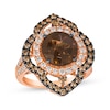 Thumbnail Image 1 of Le Vian Chocolate Quartz Ring 1-1/2 ct tw Diamonds 14K Strawberry Gold