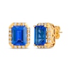 Thumbnail Image 1 of Le Vian Tanzanite Earrings 1/3 ct tw Diamonds 14K Honey Gold