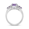 Thumbnail Image 3 of Oval-Cut Amethyst Cluster Ring Sterling Silver