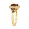 Thumbnail Image 2 of Le Vian Citrine Ring 5/8 ct tw Diamonds 14K Honey Gold