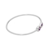 Thumbnail Image 2 of Pear-Shaped Amethyst Open Bangle Bracelet Sterling Silver