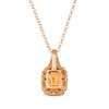 Thumbnail Image 3 of Le Vian Chocolatier Citrine Necklace 1/4 ct tw Diamonds 14K Strawberry Gold 19&quot;