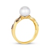 Thumbnail Image 2 of Le Vian Cultured Pearl Ring 1/5 ct tw Diamonds 14K Honey Gold