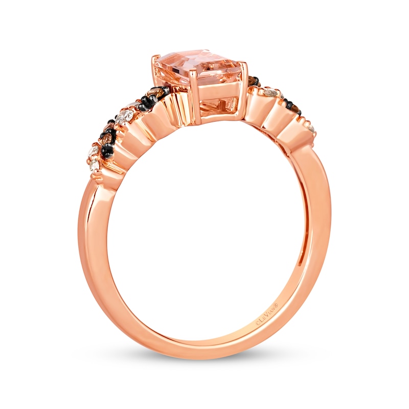 Le Vian Morganite Ring 1/6 ct tw Diamonds 14K Strawberry Gold