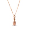 Thumbnail Image 0 of Le Vian Morganite Necklace 1/15 ct tw Diamonds 14K Strawberry Gold 19"