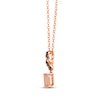 Thumbnail Image 1 of Le Vian Morganite Necklace 1/15 ct tw Diamonds 14K Strawberry Gold 19"