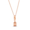 Thumbnail Image 2 of Le Vian Morganite Necklace 1/15 ct tw Diamonds 14K Strawberry Gold 19"